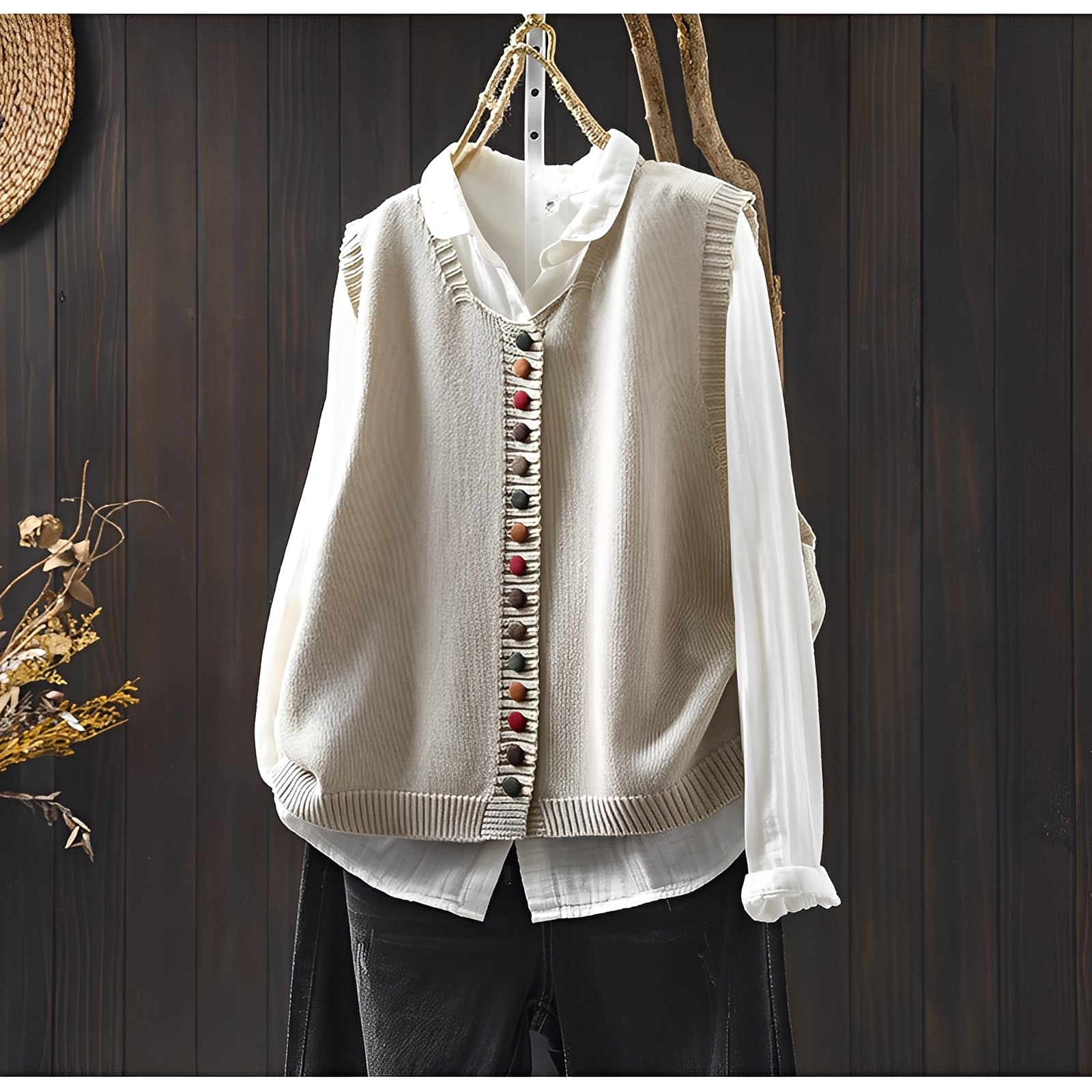 Lovisa - ärmlös stickad väst
