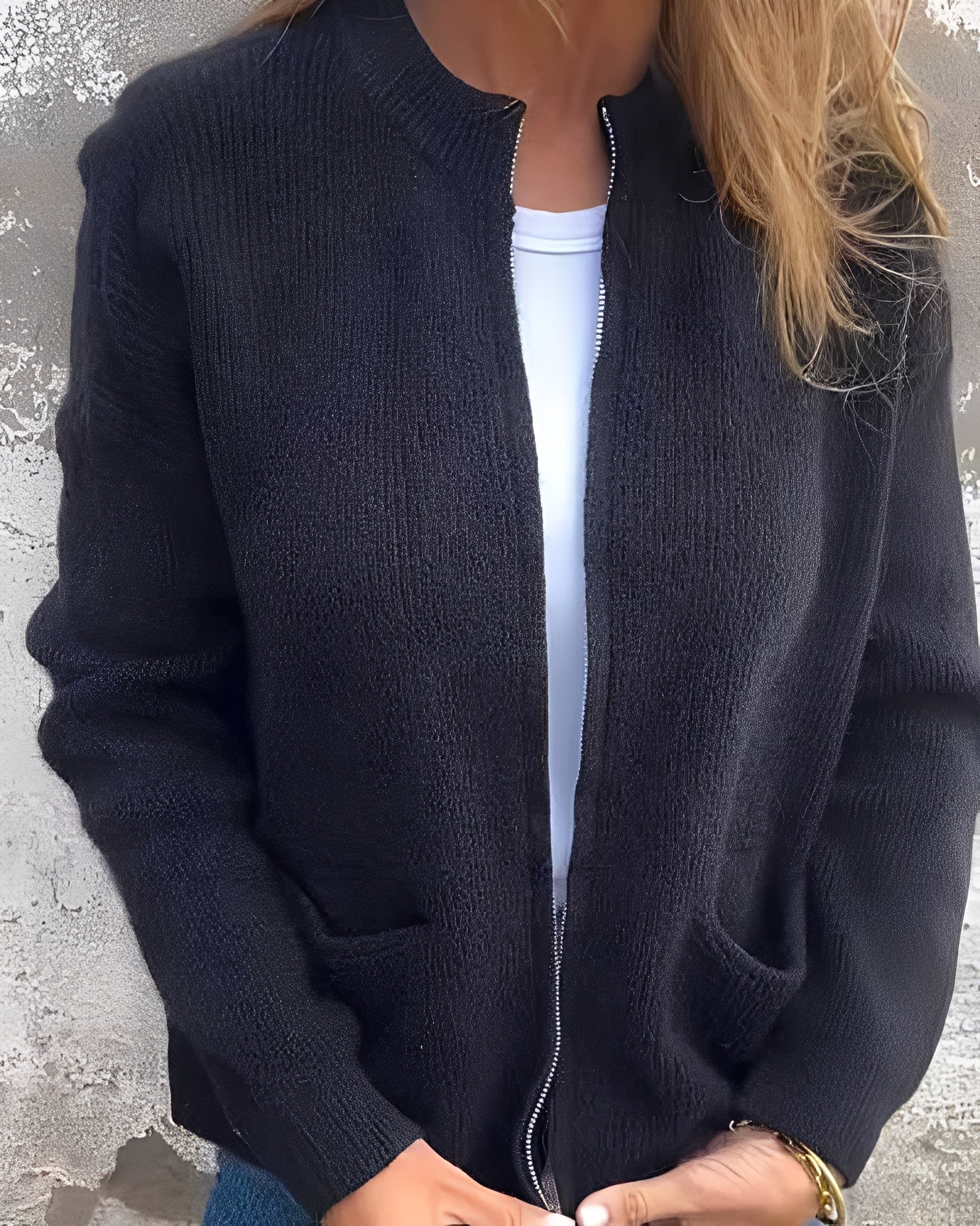 Noelle - bomullsstickad cardigan