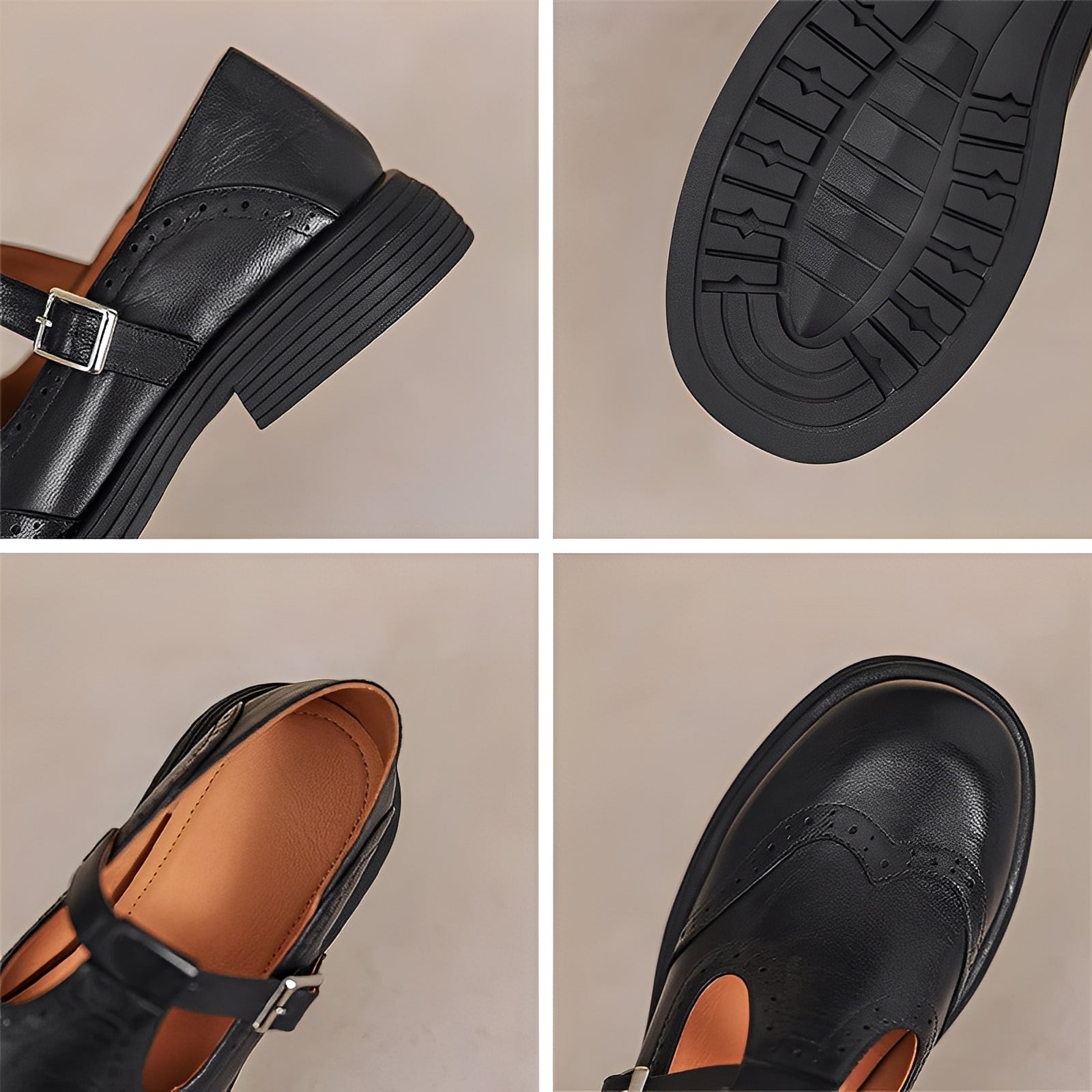 Elva - eleganta Mary Janes i läder