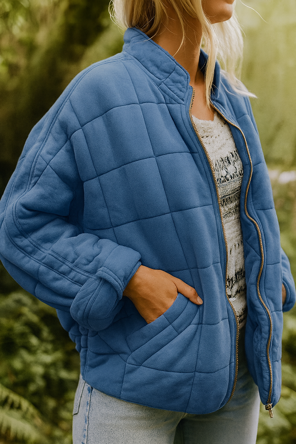Josiane - vadderad jacka med elegant oversized-look