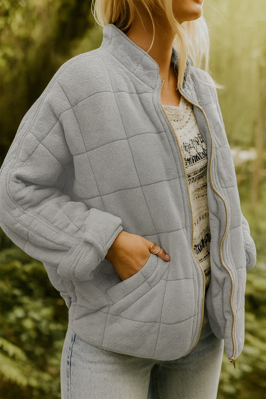 Josiane - vadderad jacka med elegant oversized-look