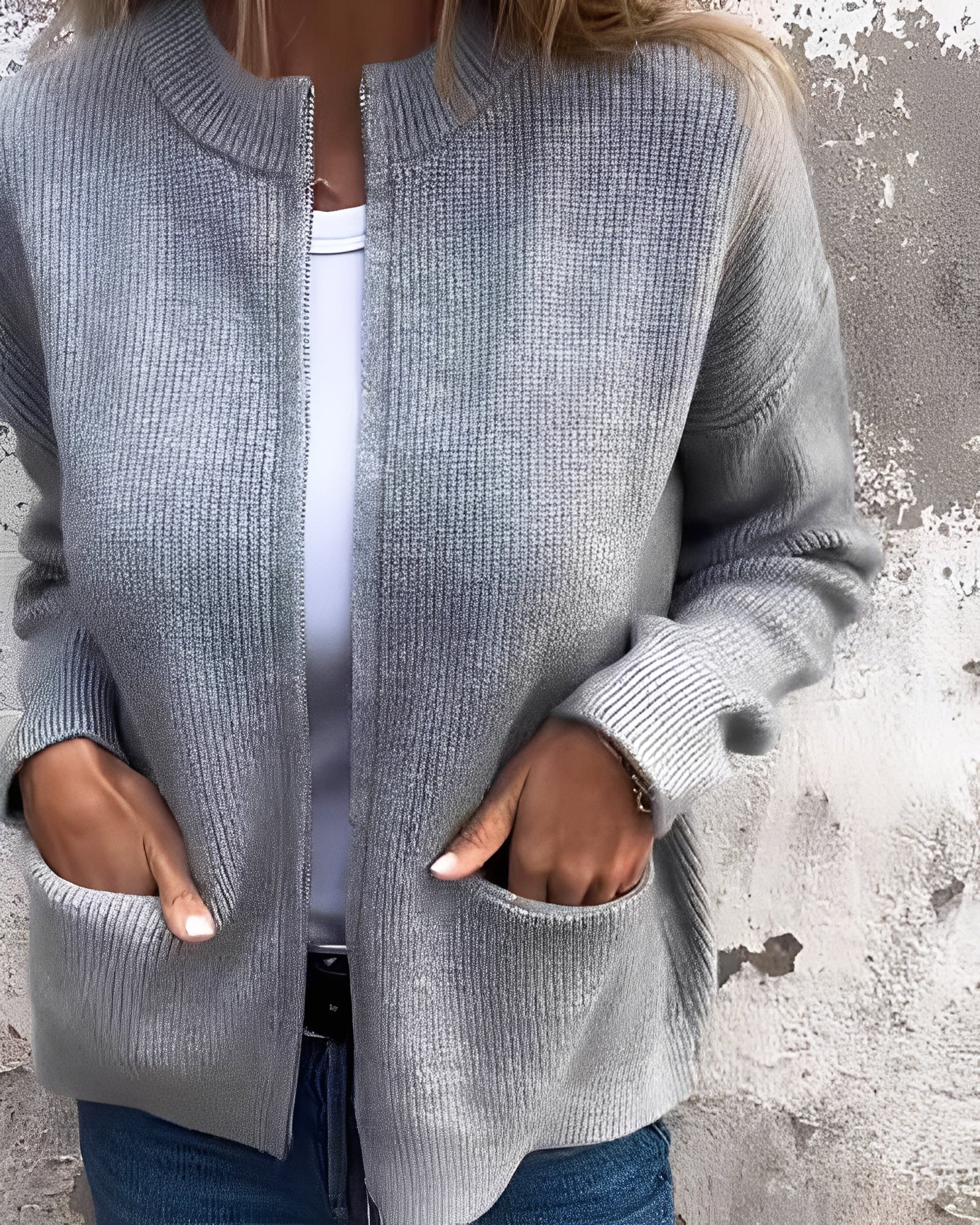 Noelle - bomullsstickad cardigan