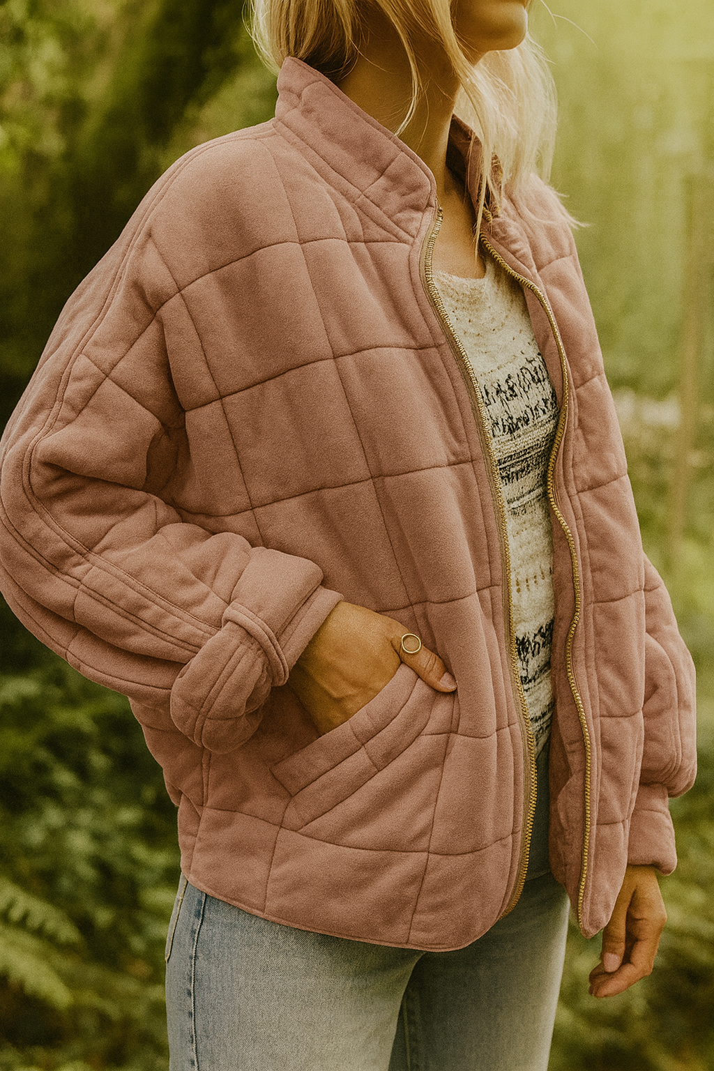 Josiane - vadderad jacka med elegant oversized-look