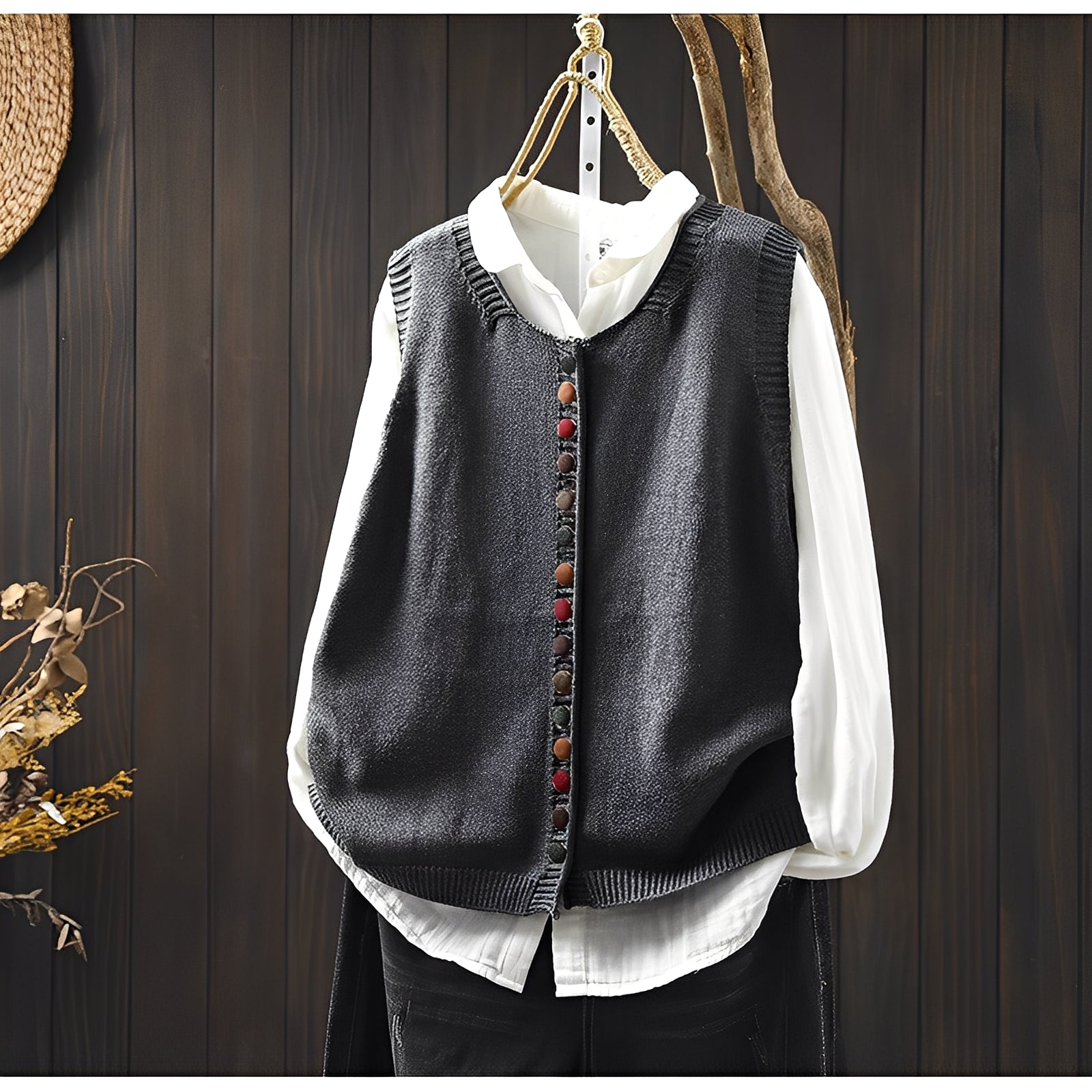 Lovisa - ärmlös stickad väst