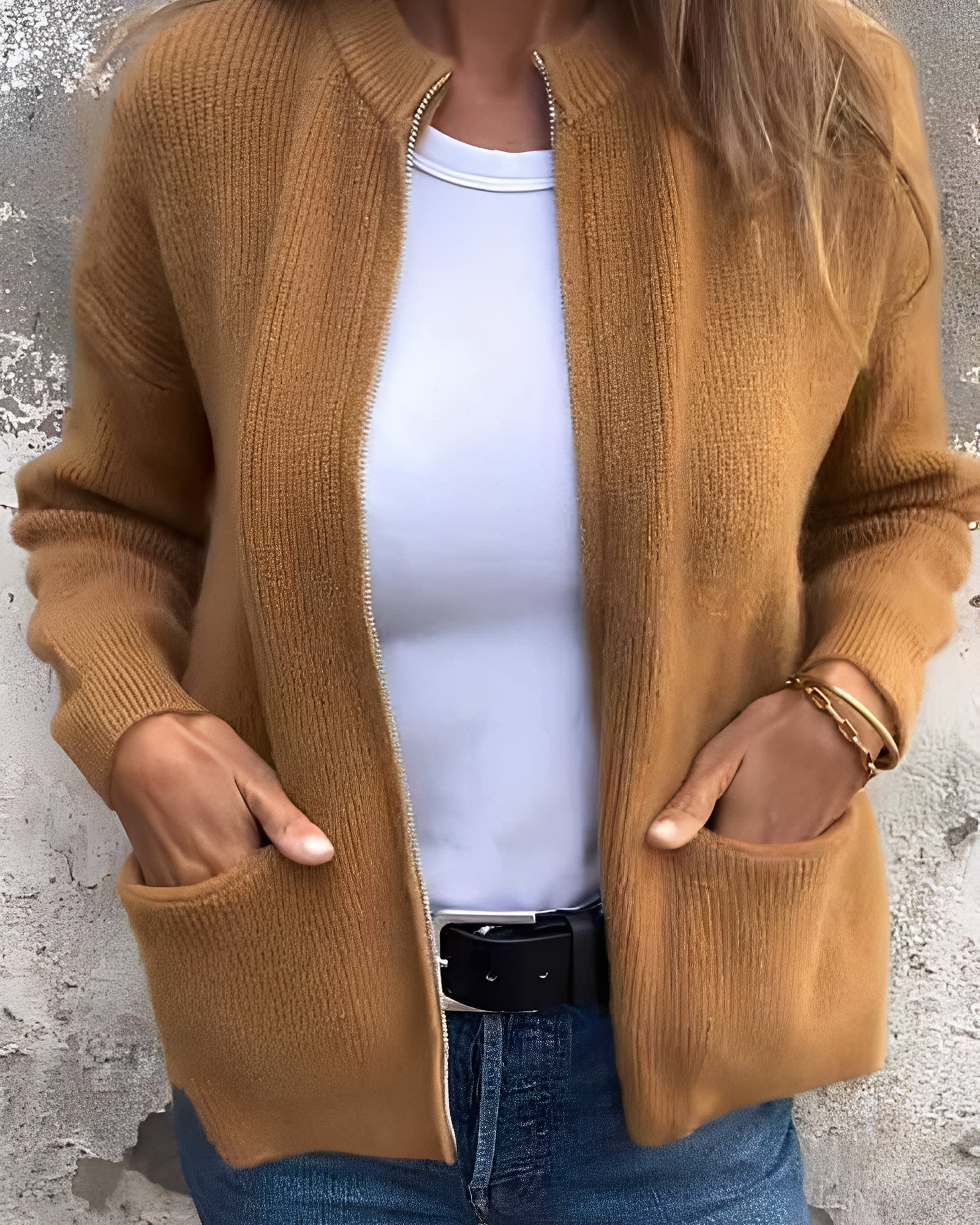 Noelle - bomullsstickad cardigan