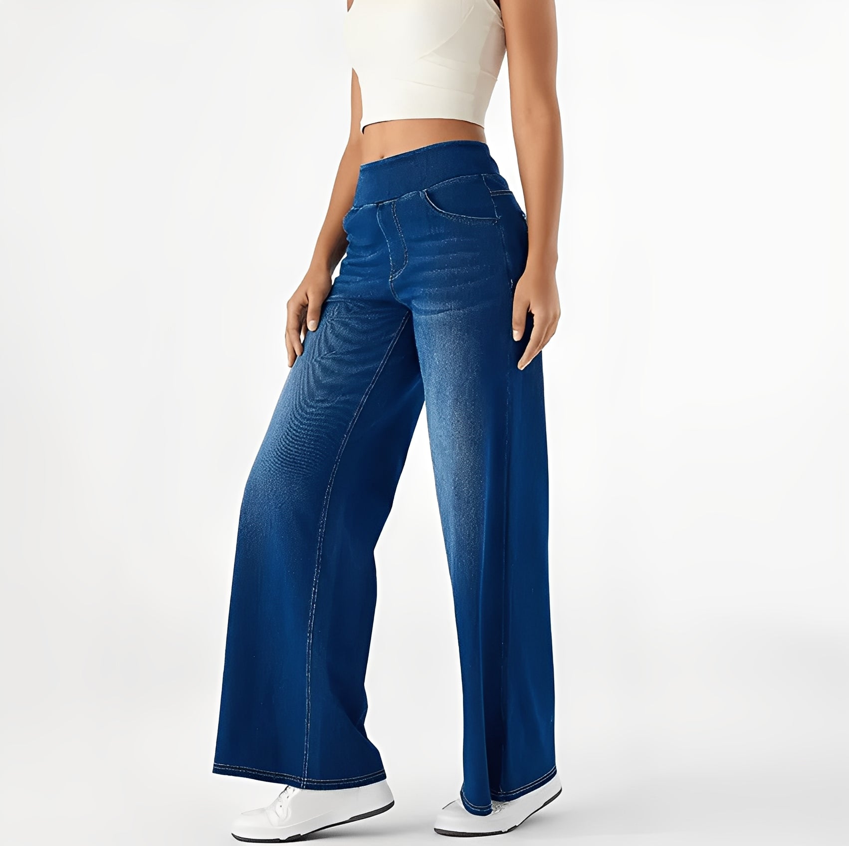 Varda – elastiska och bekväma byxor med hög midja