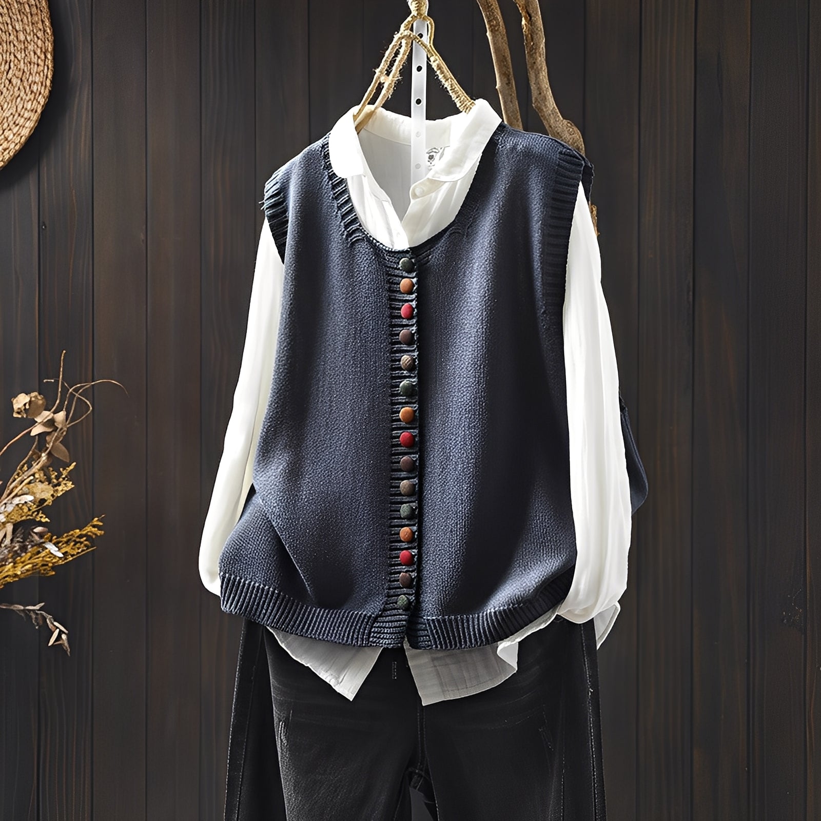 Lovisa - ärmlös stickad väst