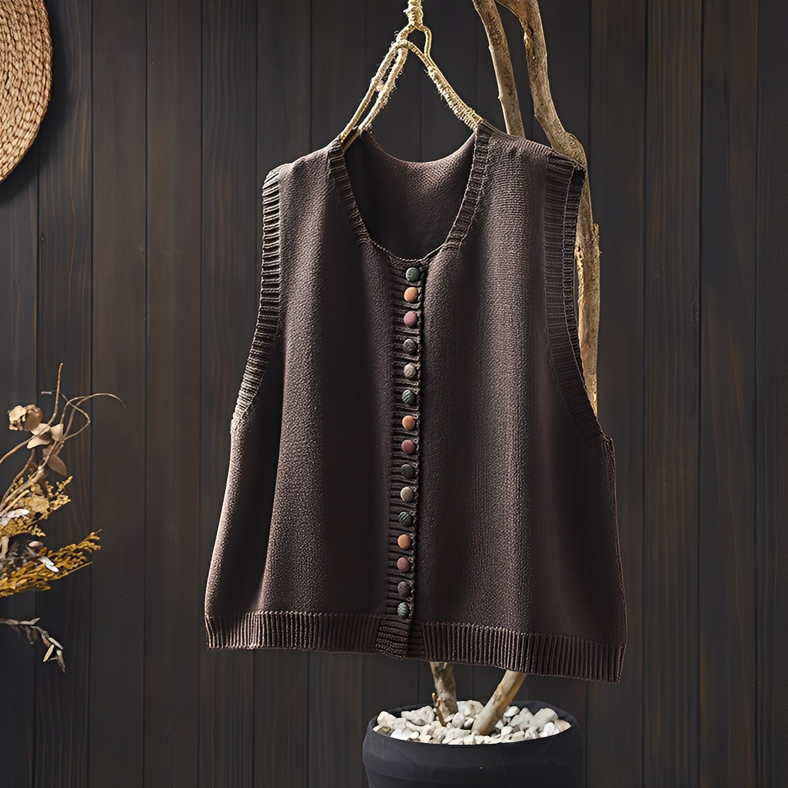 Lovisa - ärmlös stickad väst