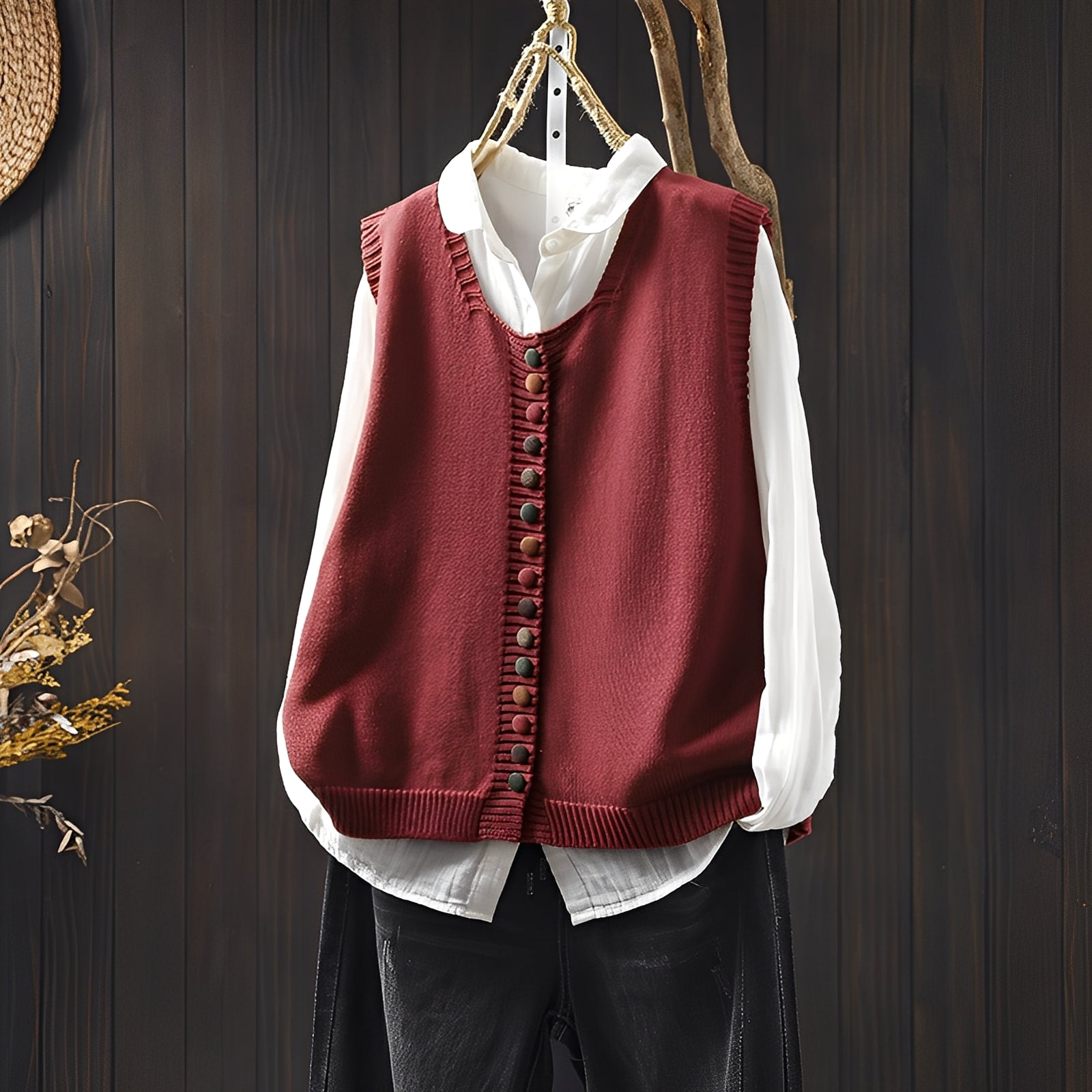 Lovisa - ärmlös stickad väst